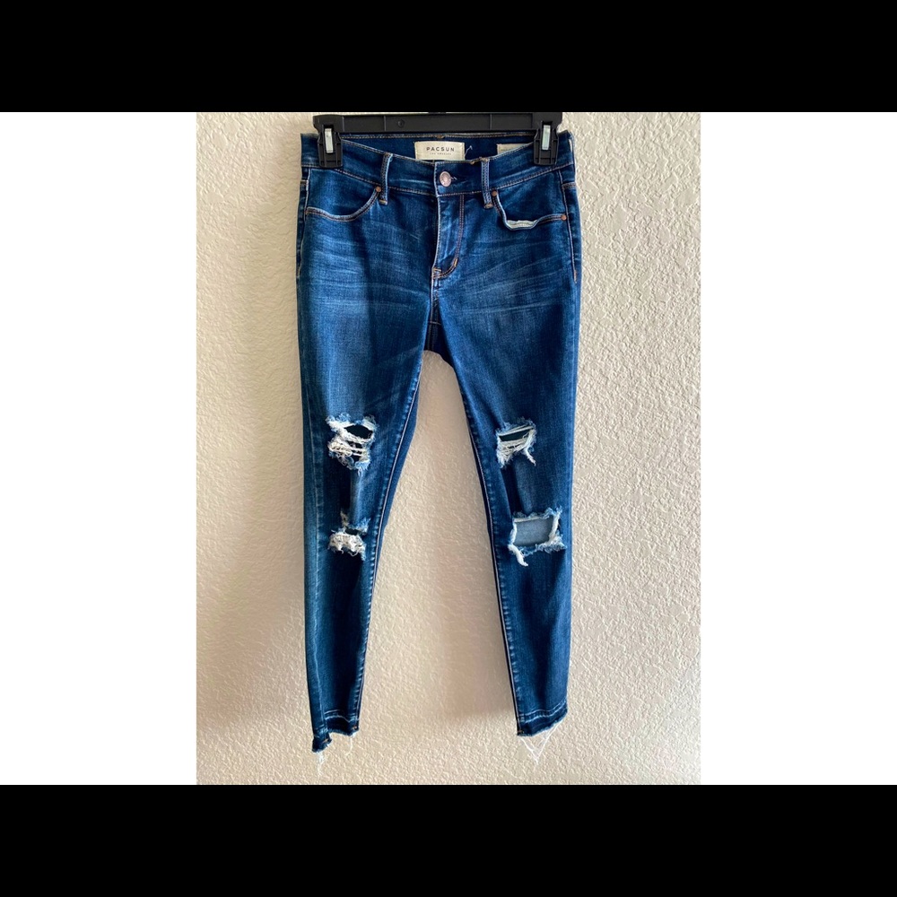 PacSun Distressed Ankle Jeggings